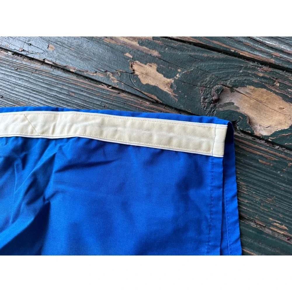 Vintage Towncraft 1927 Mens Royal Blue Swim Trunks Side Stripe Mesh Liner Small